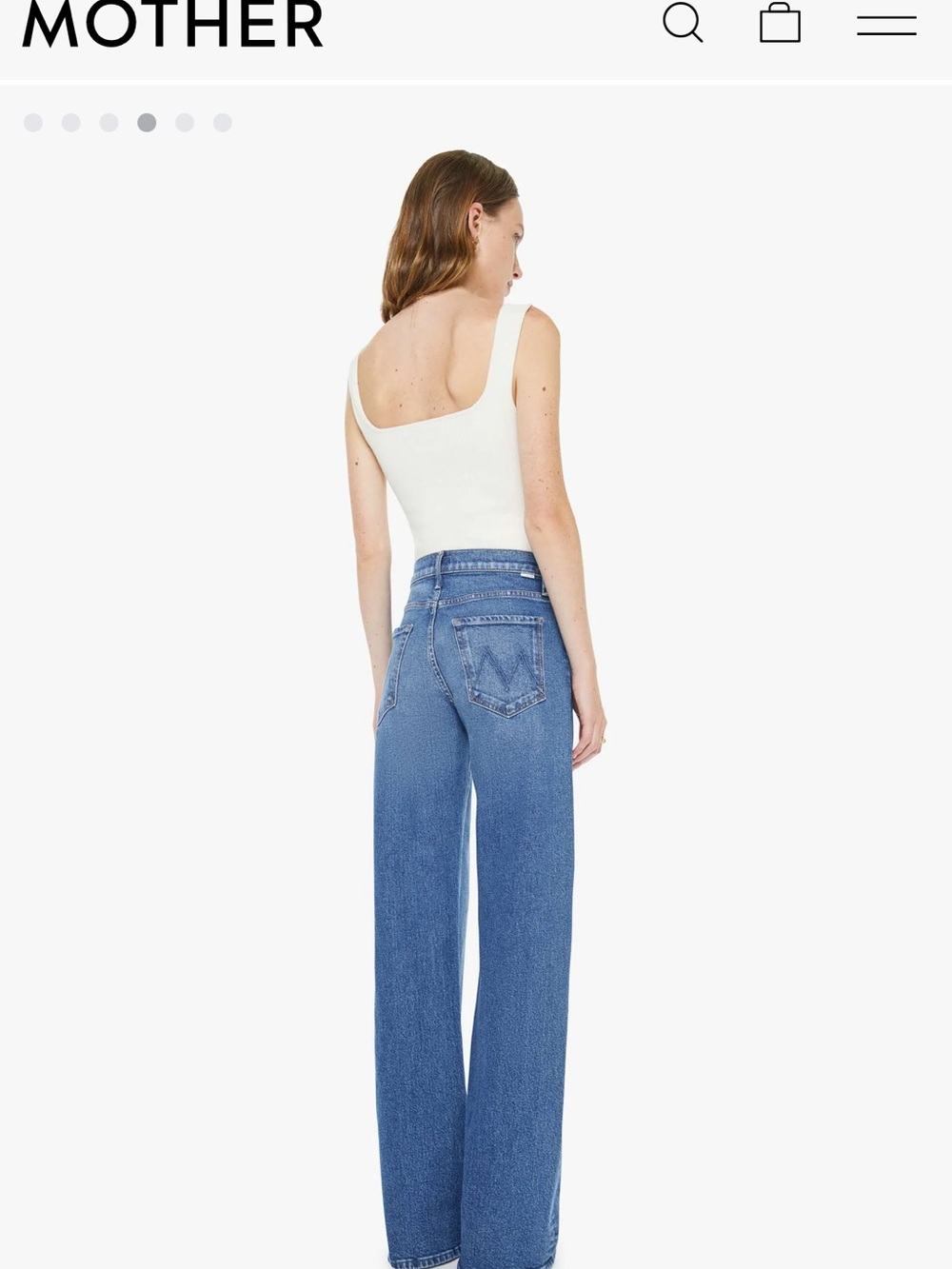 MOTHER Mid rise lasso Jeans in Knick knack paddy whack - Picture 2 of 9